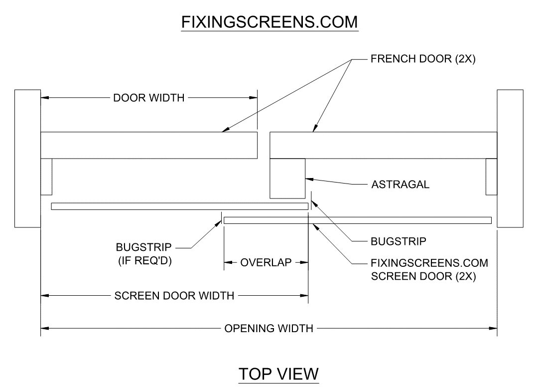 French Door Screens - Is your screen door missing